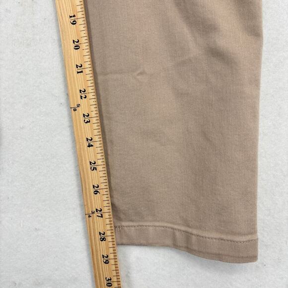 Coral Bay Ankle Pant Womens Size 8 Petite Light Tan Pull On Stretch Slim Leg - Picture 10 of 11